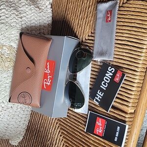 Ray-Ban Aviator, large metal, Arista, G-15, sunglasses